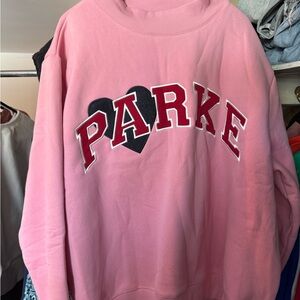Parke Pink Mock Neck Sweater